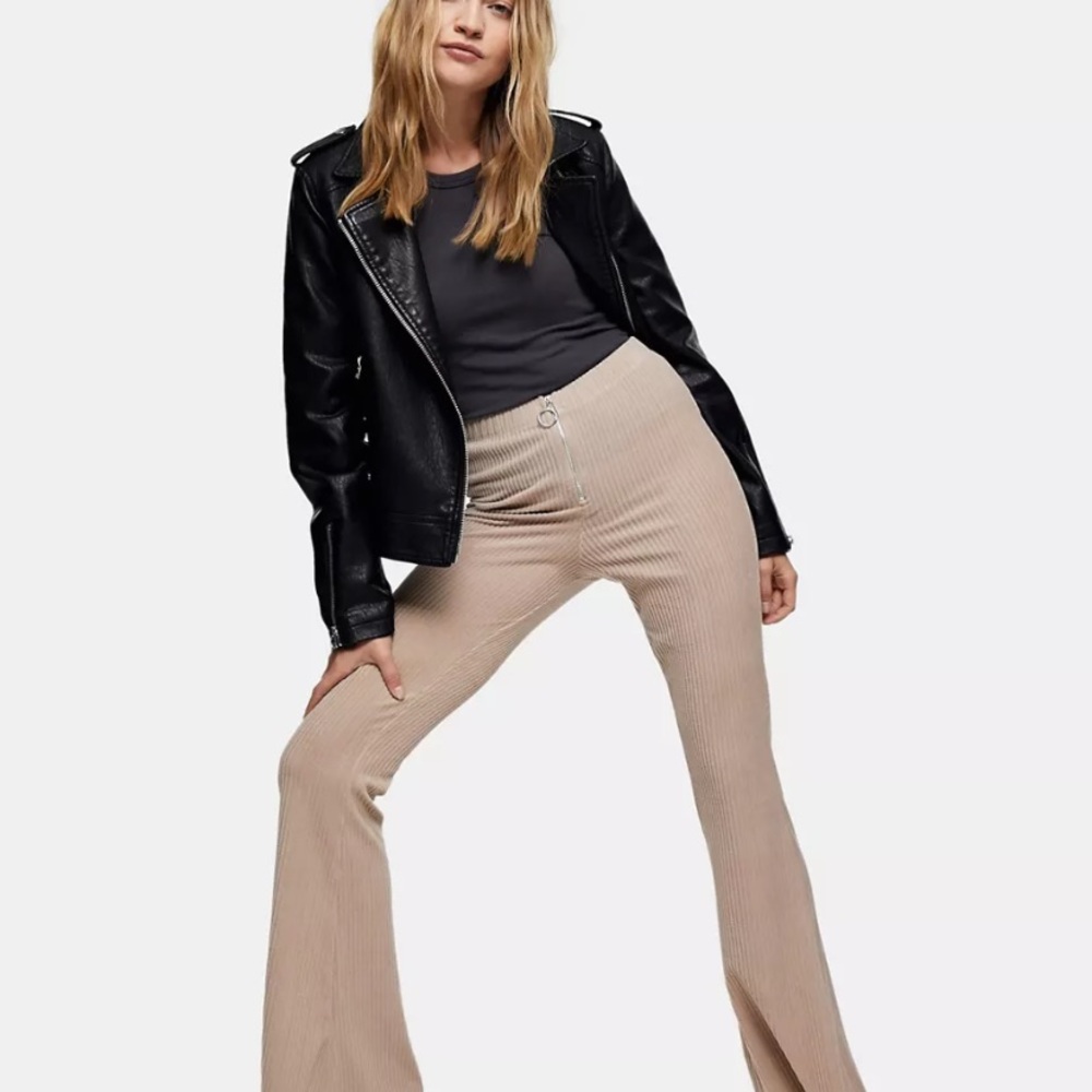 Topshop // Corduroy ribbed flare pants